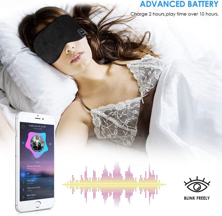 Actual product image Cbx Bluetooth sleep mask with headphones (No noise cancelling, 8 h, Wireless)
