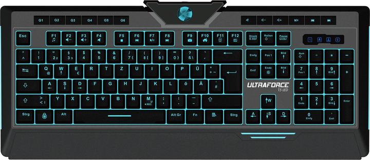 Produktbild Ultraforce T5 Gaming Keyboard LED beleuchtete Tasten Anti-Ghosting USB schwarz (DE, Kabelgebunden)