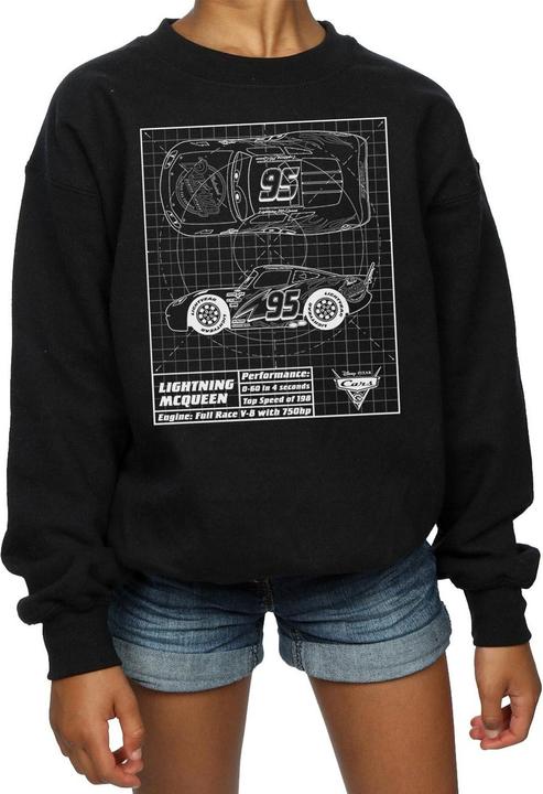 Image du produit Disney - Sweat CARS LIGHTNING MCQUEEN BLUEPRINT - Fille (152, 158)