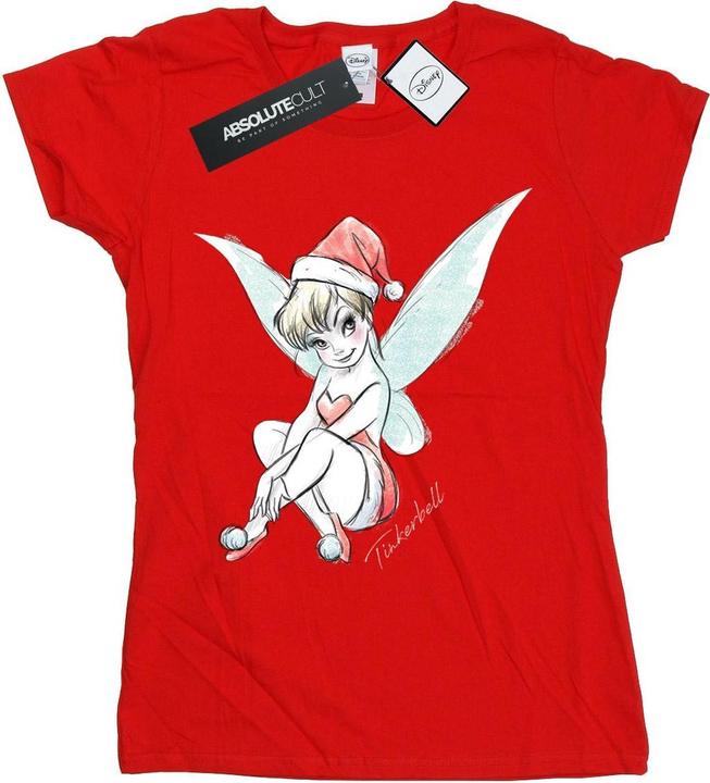 Immagine prodotto Disney Tinkerbell Christmas Fairy Maglietta Donna (L)