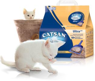 Produktbild Catsan Ultra Plus (Klumpend, 5.16 kg)