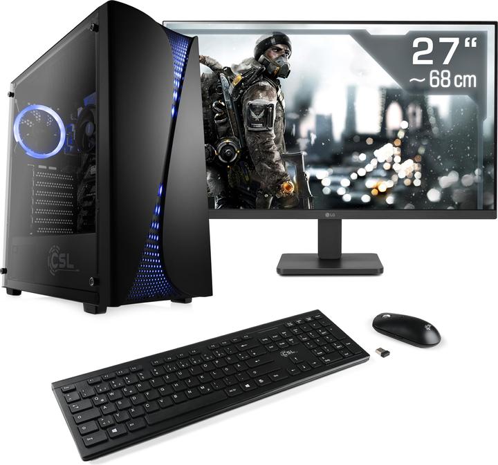 Produktbild CSL Gaming PC M11260H, QWERTZ Layout (DE) (AMD Ryzen 5 5600GT, 16 GB, 1000 GB, AMD Radeon Graphics)