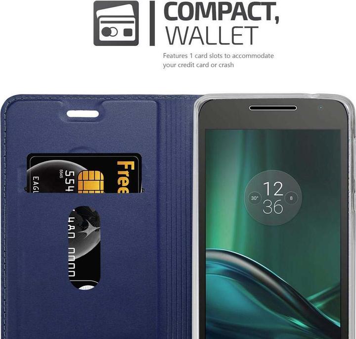 Actual product image Cadorabo Book Classy Style Cover (Motorola Moto G4 Play)