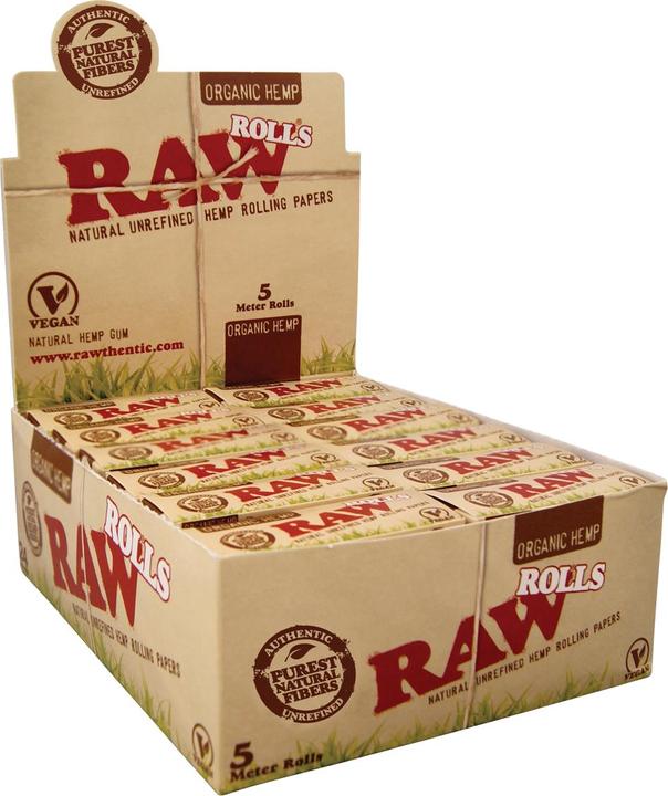RAW 24 x Organic Rolls Slim, 5 m