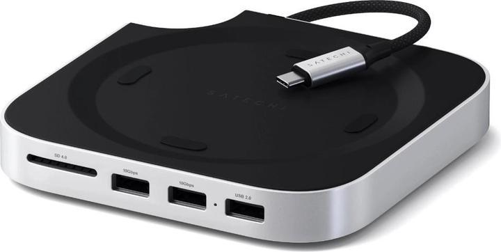 Satechi Mac Mini M4 Stand & Hub with SSD Enclosure (USB-C, 5 Ports)