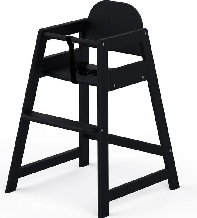 Geuther Holz Hochstuhl Emma, ​​Kindersitz - Baby Essstuhl für den Tisch - 3 -point -Gürtel - Hochbab (Hochstuhl)