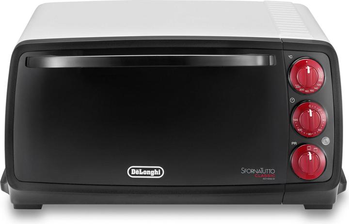 Produktbild De'Longhi DeLonghi EO 14552.W Toaster-Backofen 14 L 800 W Schwarz, Weiss Grill
