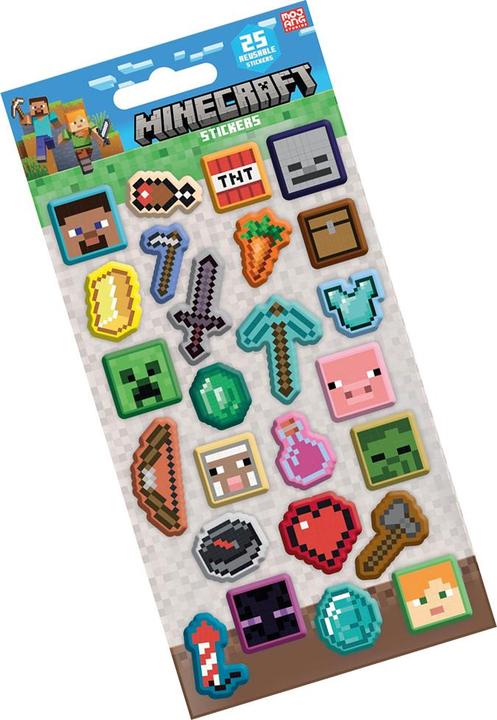 Immagine prodotto Minecraft Carta Adesivi Misura Confezione 25