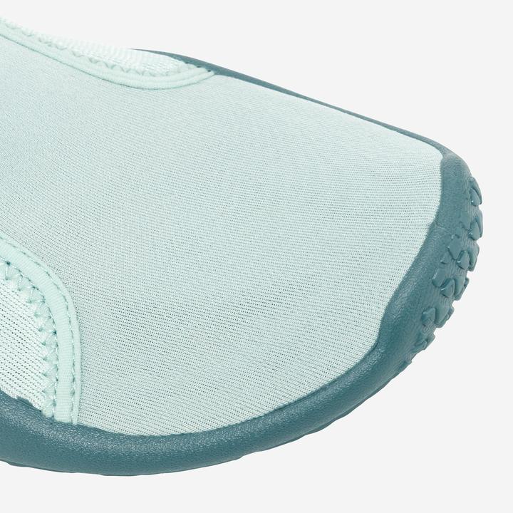 Actual product image Subea Women's/men's elasticated aqua shoes 120 light green (39)
