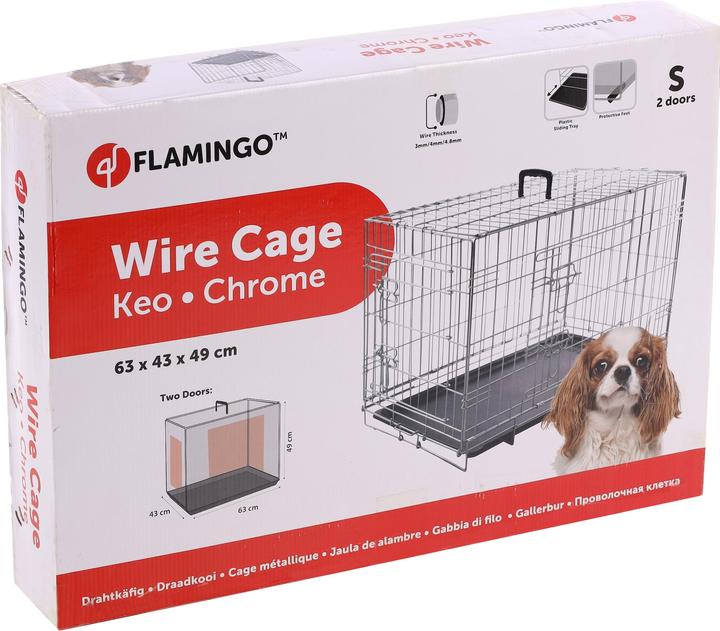 Produktbild Flamingo metalltransportbox für hunde keo (Hund, Reflektoren, Faltbar)
