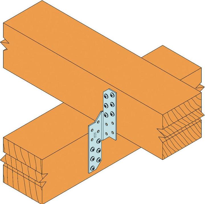 Image du produit Simpson Sst Ancrage de pannes chevron SPF SPF170R droit 170x34,5x2mm (Ancre de pannes à chevrons, 100 pcs)