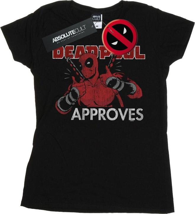 Actual product image Womens/Ladies Deadpool Approves Cotton T-Shirt (M)