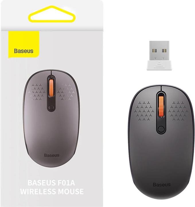 Produktbild Baseus Wireless mouse F01A 2.4G 1600DPI (frosted grey) (Kabellos)