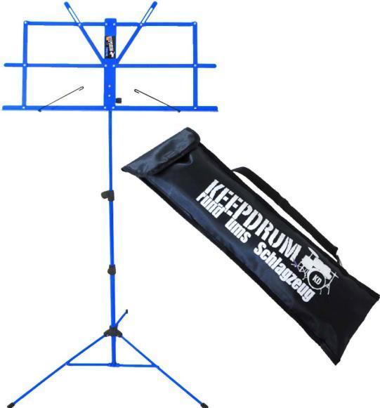 Produktbild keepdrum MUS2BL Notenständer Blau mit Leuchte