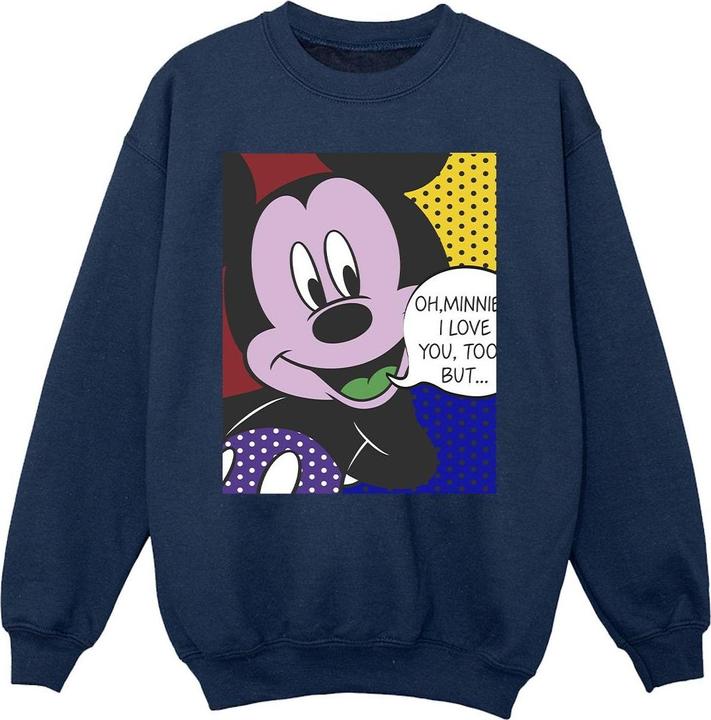 Produktbild Disney Mickey Mouse Oh Minnie Pop Art Sweatshirt Mädchen (140, 146)
