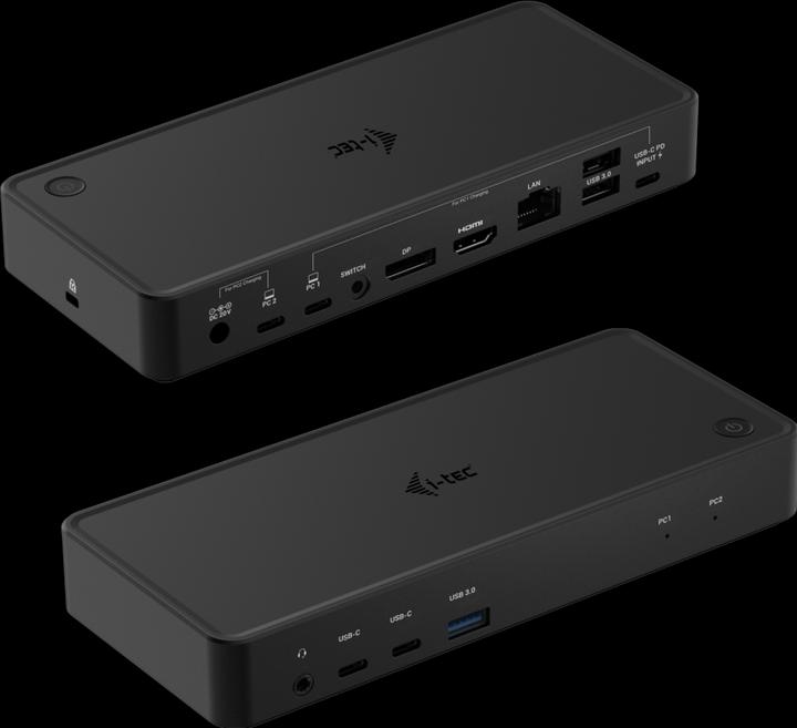 Actual product image i-tec USB-C Dual KVM Display Docking Station 4K (USB-C, 9 Ports)
