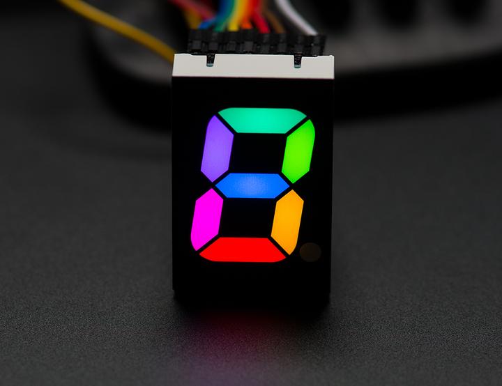Immagine prodotto Adafruit Cifra a 7 segmenti RGB 2.5cm (Vari)