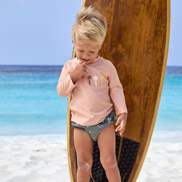 Produktbild Lässig Baby-Bademode Bade-Shirt LSF Long Sleeve Rashguard - Palms (68)