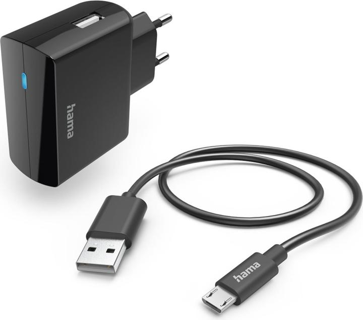 Immagine prodotto Hama Set di ricarica, Micro-USB, 12 Watt, Nero (12 W)