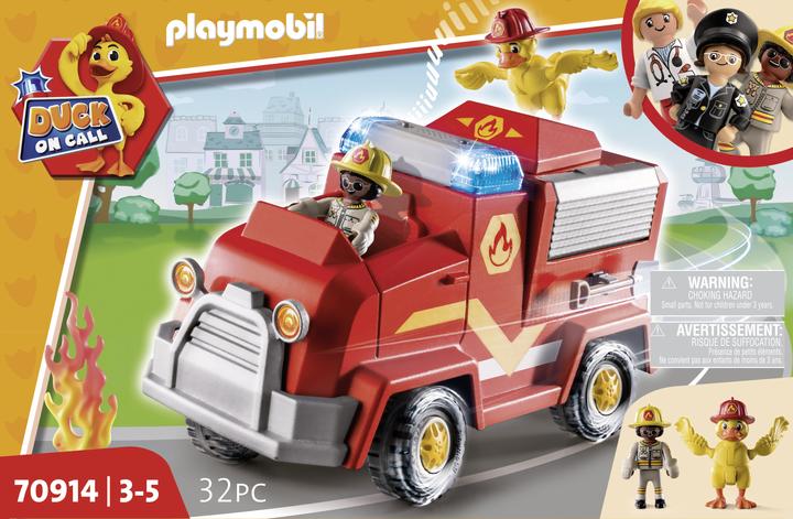 Actual product image Playmobil Fire department emergency vehicle (70914, Playmobil Duck On Call)