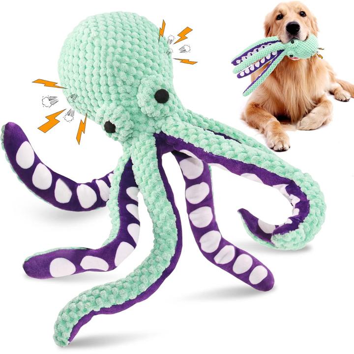 Image du produit Suba Jouet à couineur pour chien en forme de pieuvre