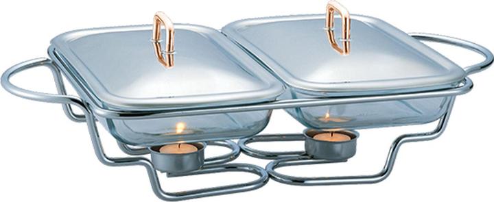 Produktbild BerlingerHaus Speisewärmer mit 2 Schalen, Edelstahl, 2x 1,5 L