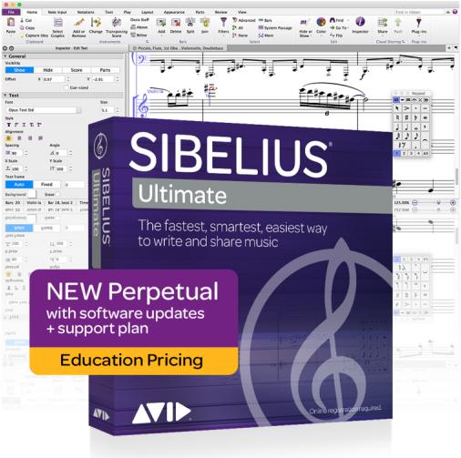 Produktbild Avid Sibelius Ultimate Education + PhotoScore und NotateMe und AudioScore Ultimate (unbegrenzt)