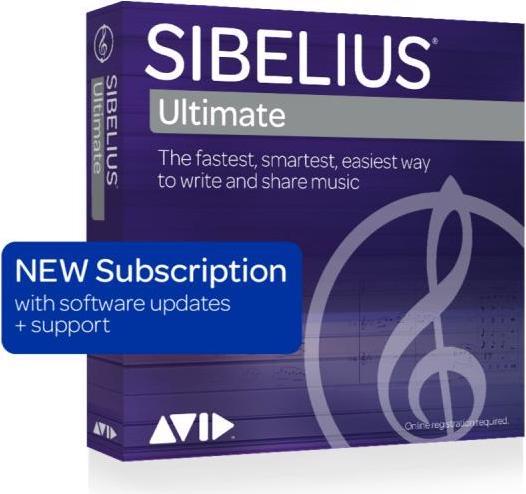 Immagine prodotto Avid Sibelius Ultimate - Abbonamento annuale NUOVO (1 Utente, 12 mesi)