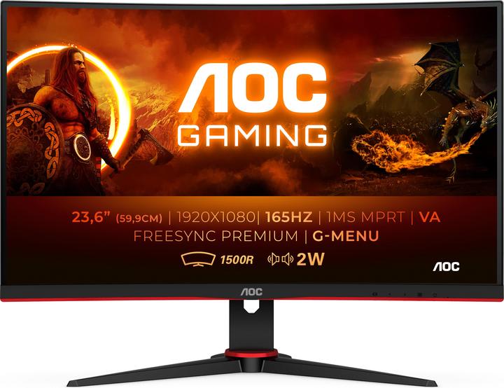 Produktbild AOC C24G2AE/BK (1920 x 1080 Pixel, 23.60")