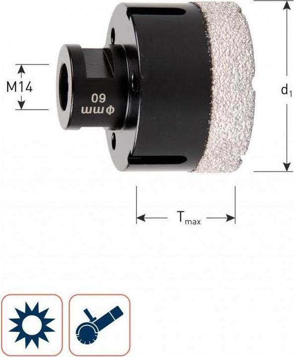 Image du produit Rotec Forets diamantés (6 millimètres)