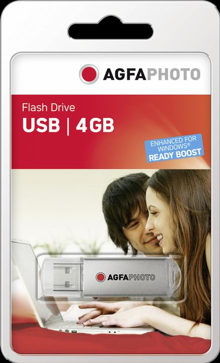 Immagine prodotto AGFAPHOTO USB 2.0 argento 4GB (4 GB, USB-A, USB 2.0)
