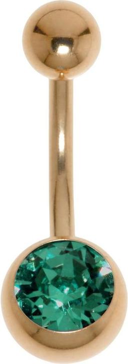 Immagine prodotto Bijouteria Piercing ventre (Rivestimento in PVD (colore oro), Acciaio chirurgico 316L, Cristallo premium)