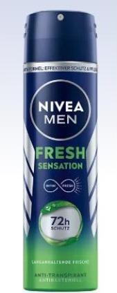 Actual product image Nivea Men MEN Fresh Sensation Spray (Spray, 150 ml)