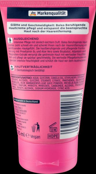 Actual product image dm Balea Hautcreme beruhigend (Body cream, 125 ml)