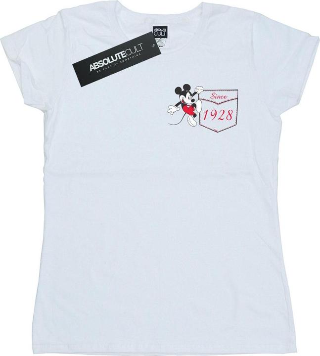 Disney Mickey Mouse Faux Pocket Since 1928 TShirt (M)