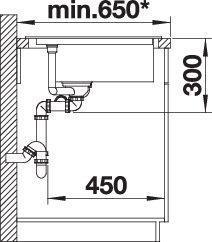 Produktbild Blanco Delta II (Einbauspüle, 55.10 cm, 57.50 cm)