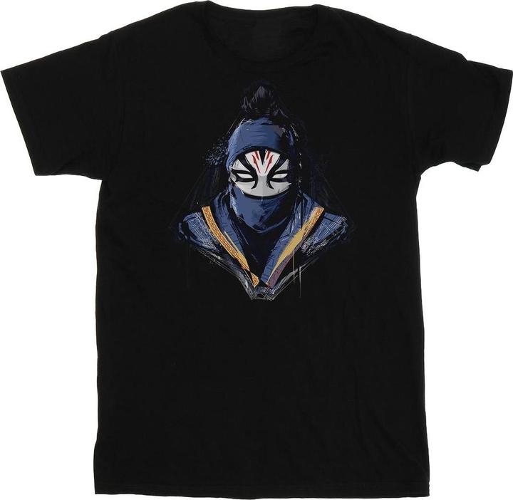Actual product image Mens Shang-Chi And The Legend Of The Ten Rings Razor Fist Masked Paint T-Shirt (XXL)