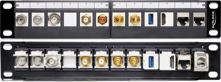 Actual product image Delock Patch Panel Black