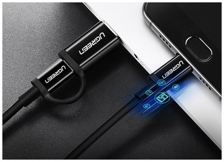 Image du produit Ugreen USB-C Power Delivery QC 3.0 20V 3A 60W (1 m, USB 2.0)