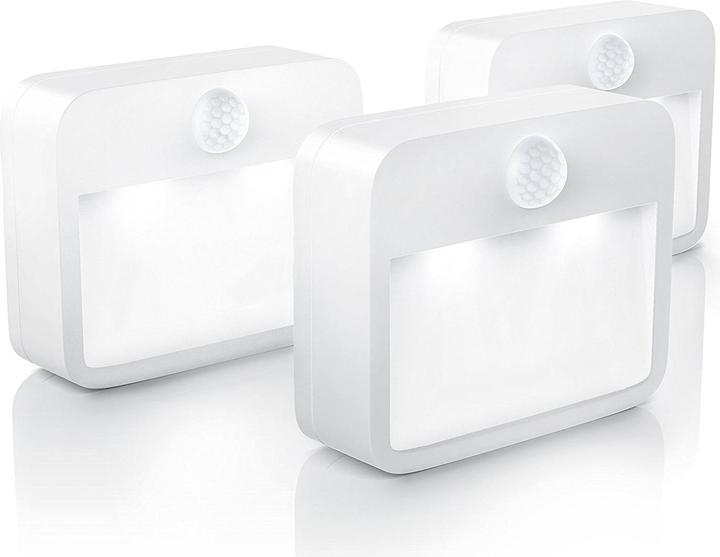 Immagine prodotto Brandson Luce notturna, 3x luci notturne a LED, lampada notturna, rilevatore di movimento, sensore di