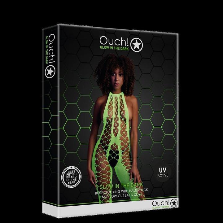 Actual product image Ouch! Bodystocking with Halterneck (One size)