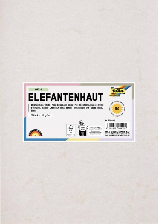 Image du produit Folia Papier peau d'éléphant (110 g/m², 1 x)