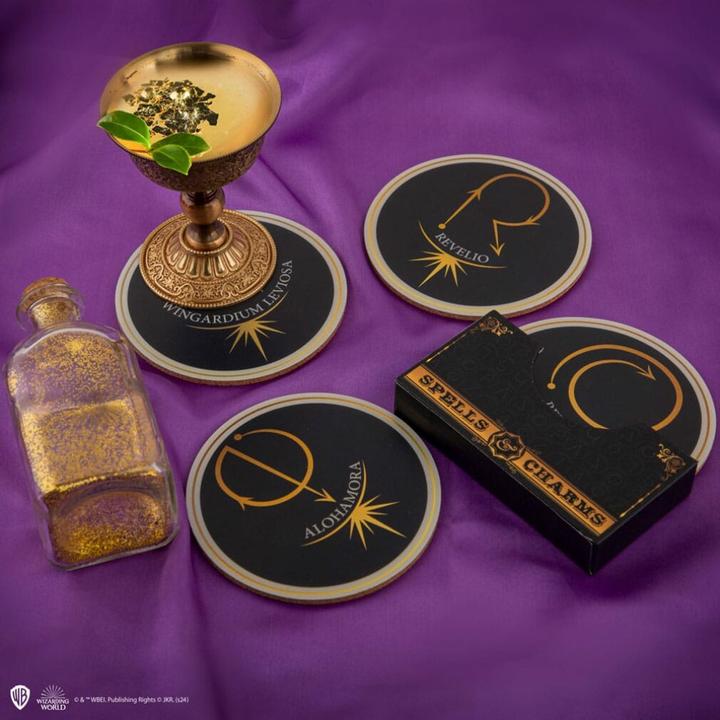 Productafbeelding Cinereplicas Harry Potter Onderzetter 2-Pack Spreuk & Bedels (2 x)