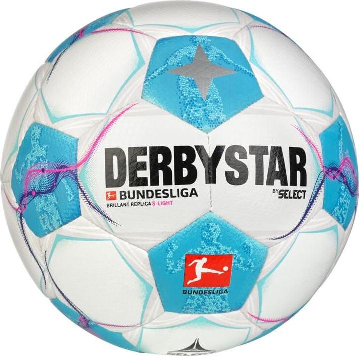 Productafbeelding Derbystar Bundesliga Brillant Replica S-Light v24, wit blauw roze