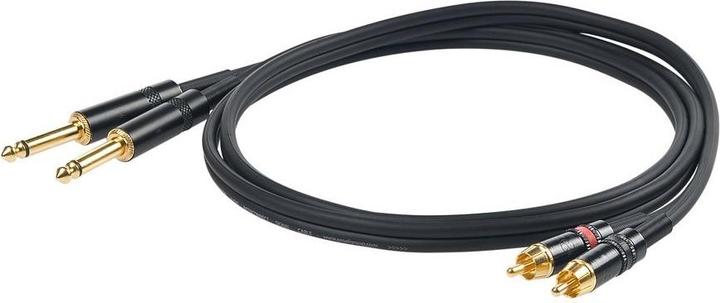 Immagine prodotto Proel cavo adattatore 2x jack 6,3mm - 2x cinch (3 m, Cinch, Jack 6,3 mm)