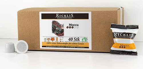 RickliS Kaffeerösterei Mocca (40 x Port.)