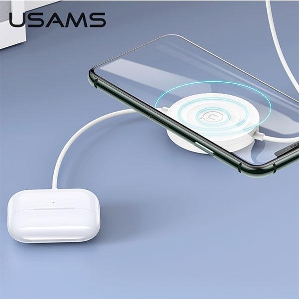 Usams Ład. indukcyjna US-CC096 10W z kablem lightning czarny/black CC96WH01 (10 W)