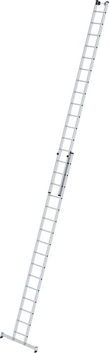 Produktbild Munk Sprossen-Schiebeleiter 2-teilig mit nivello-Traverse 2x16 Sprossen (Anlegeleiter, 3 cm)