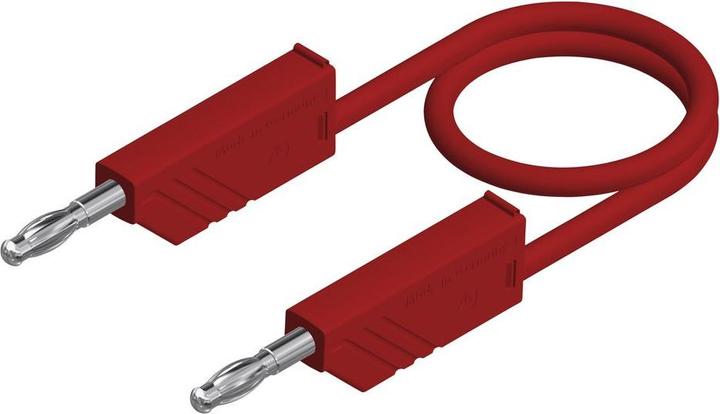 Hirschmann Test & Measurement Laborkabel PVC 16A Messing verzinnt 1m 1mm² Rot