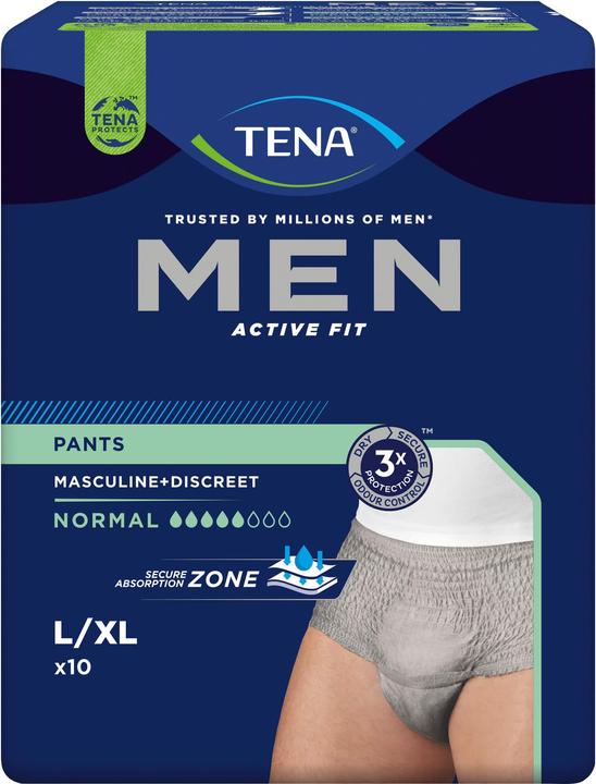 Produktbild Tena Men Active Fit Pants Normal (10 x, Large plus, Large)